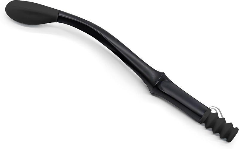 ANNND Bottom Buddy Wiping Aid – Upgraded Toilet Tissue Aids Wand for Wiping Bottom, 15.6" Long for Elderly, Overweight, Pregnant, and Limited Mobility, Black - Image 1